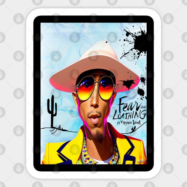 Fear and Loathing in Virginia Beach Sticker by Esoteric Fresh 